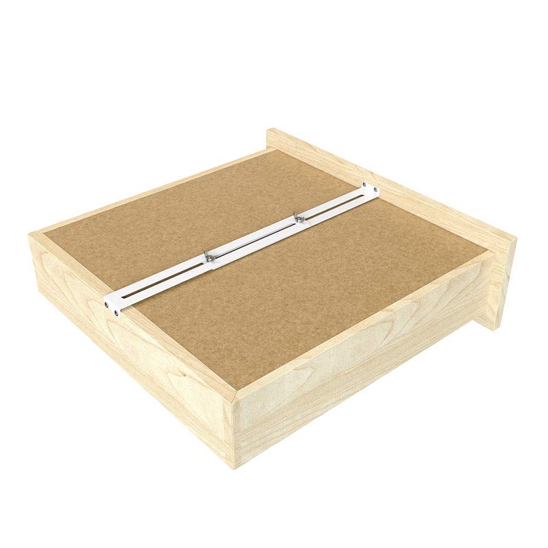 FRMSAET Drawer Repair Kit - Used to Reinforce and Repair Wooden/MDF/Chipboard Drawers Cabinet Reinforcement Heavy Duty Steel Hardware Furniture Accessories - Includes Screws (2 Pack) - Image 1